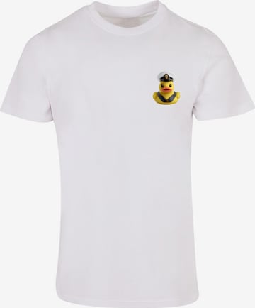 T-Shirt 'Rubber Duck Captain' F4NT4STIC en blanc : devant