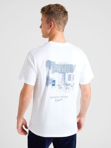 Wemoto Shirt 'Estate' in Wit: voorkant