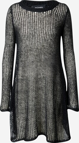 Monki Knit dress in Black: front