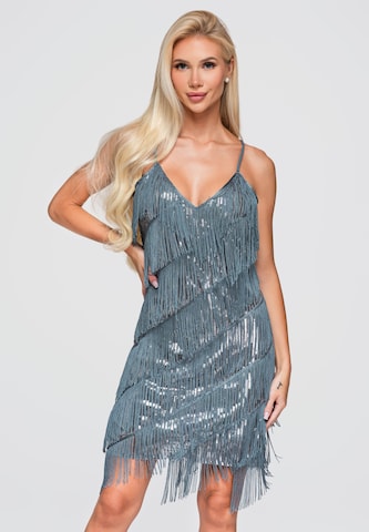 Ombre Avondjurk ' LA-OM-DLR404' in Blauw: voorkant