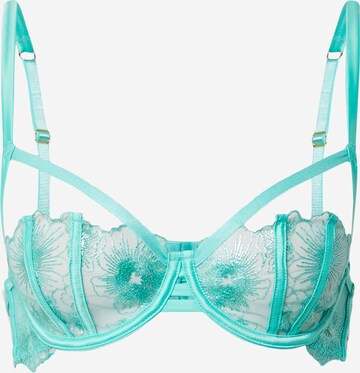 Hunkemöller Balconette Melltartó 'Alexandra' - zöld: elől