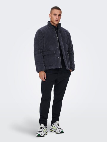 Only & Sons Демисезонная куртка 'Cash' в Серый
