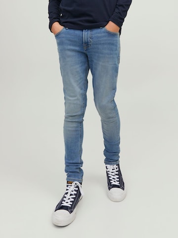 Skinny Jean Jack & Jones Junior en bleu : devant