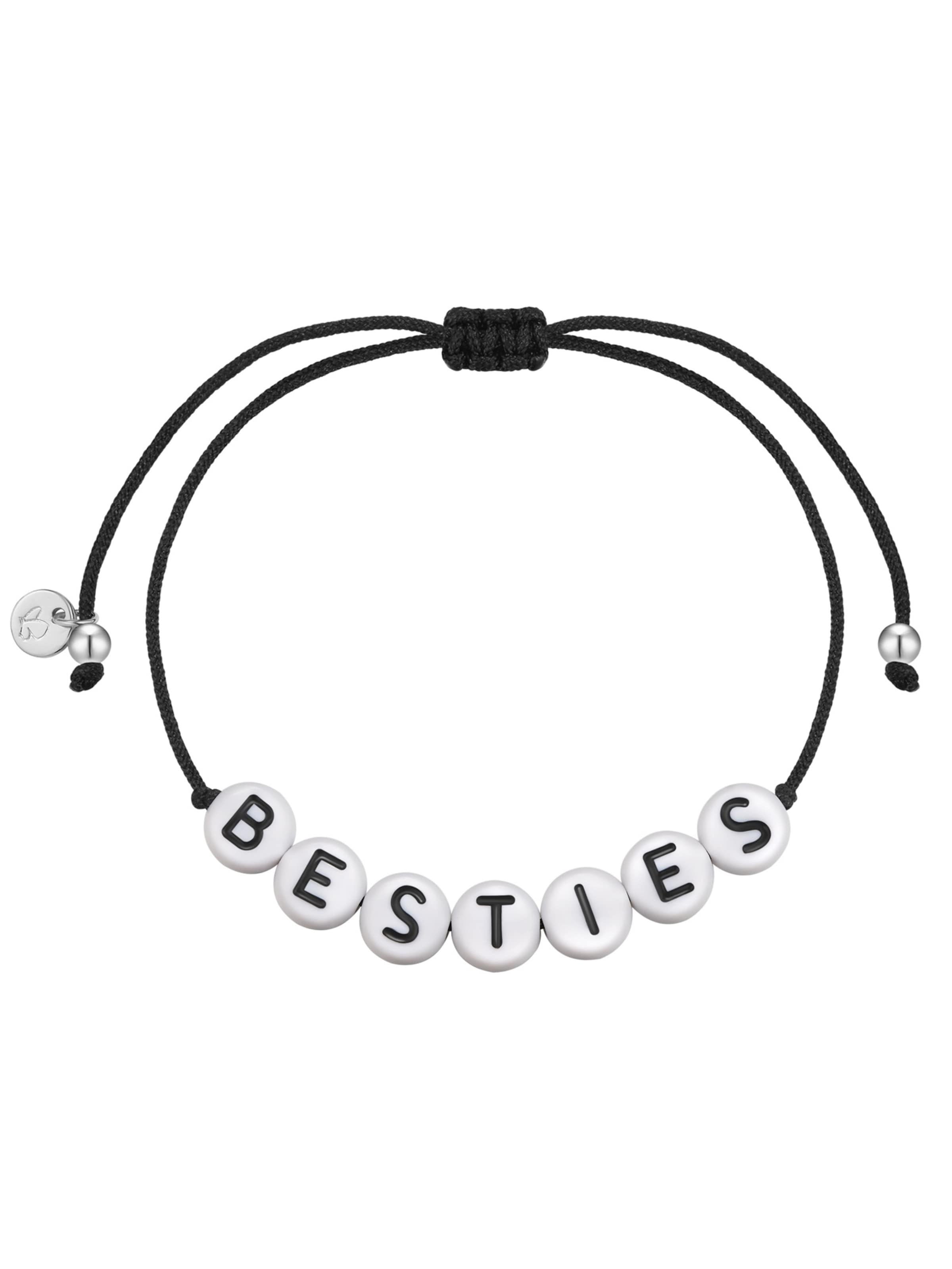 Glanzstücke München - Pulsera en negro: frente