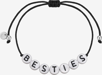 Glanzstücke München - Pulsera en negro: frente