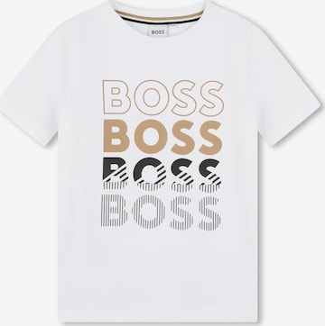 BOSS Kidswear Tričko – bílá: přední strana