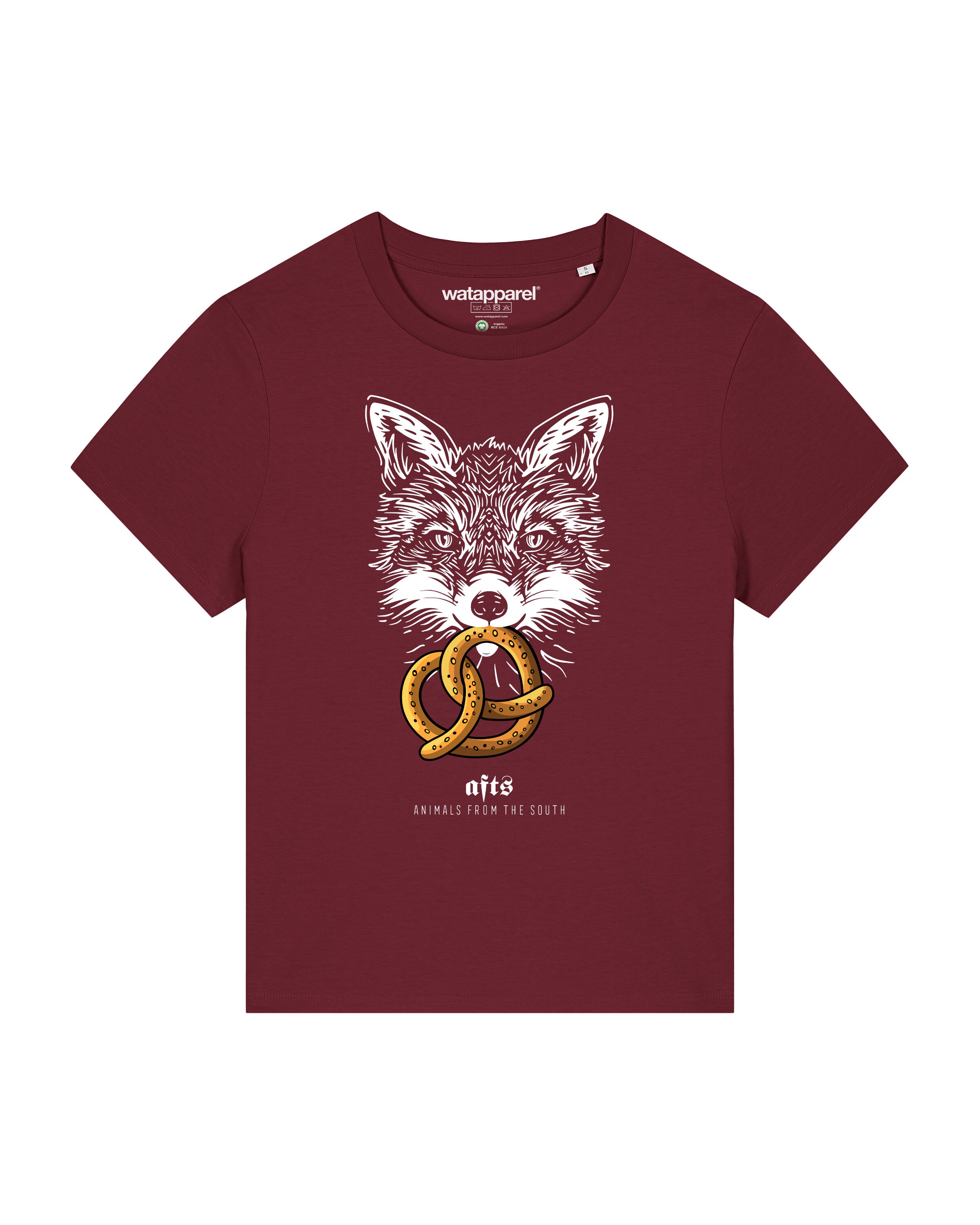 Watapparel T-Shirt 'Fuchs' in Rot: Vorderseite