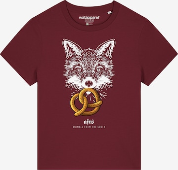 Watapparel T-Shirt 'Fuchs' in Rot: Vorderseite