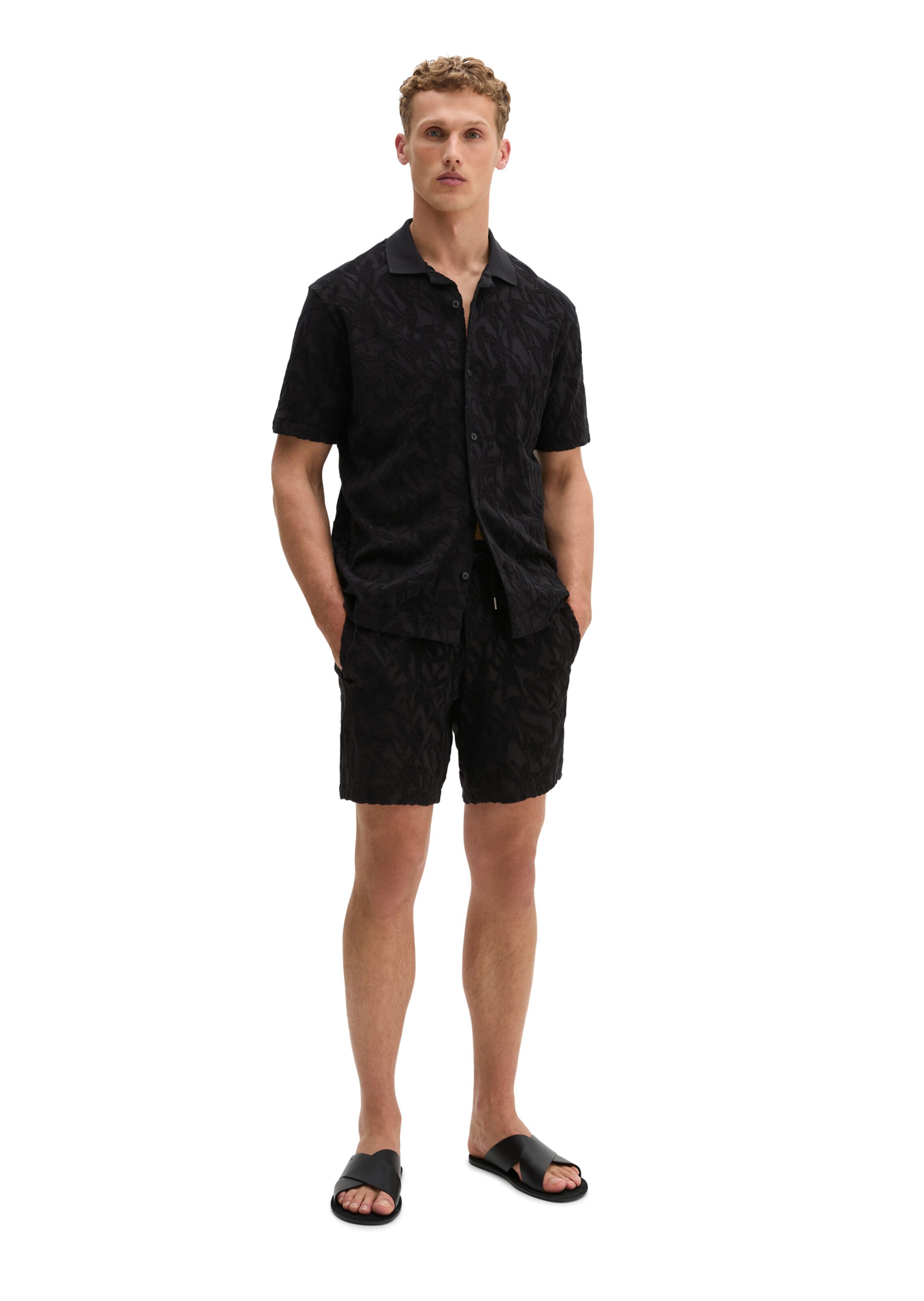Marc O'Polo Regular Fit Hemd in Schwarz