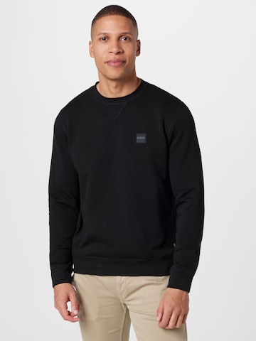 BOSS Sweatshirt 'Westart' in Black: front