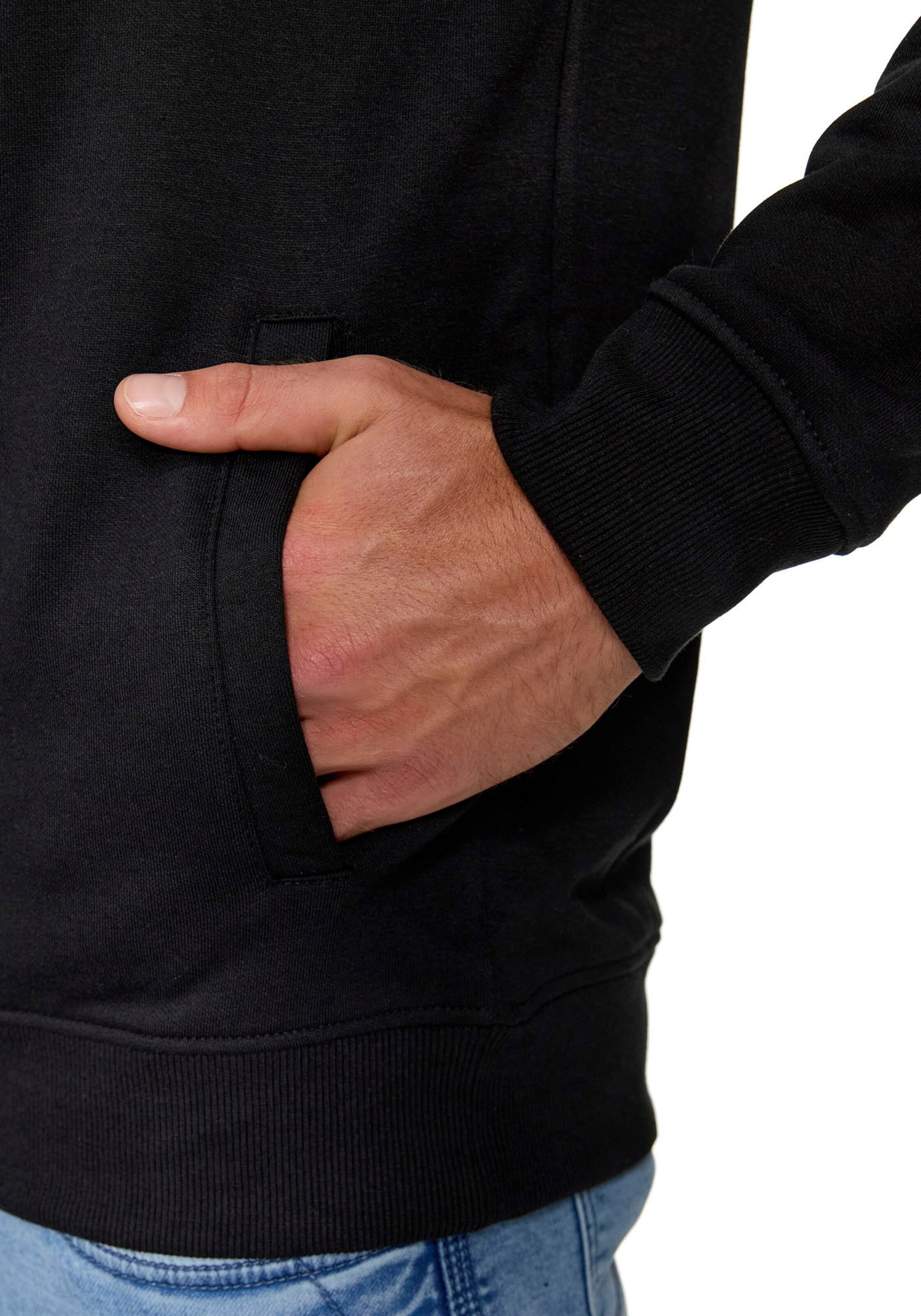 INDICODE JEANS Sweatshirt in Schwarz