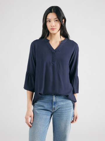 Camicia da donna di Sublevel in blu: frontale