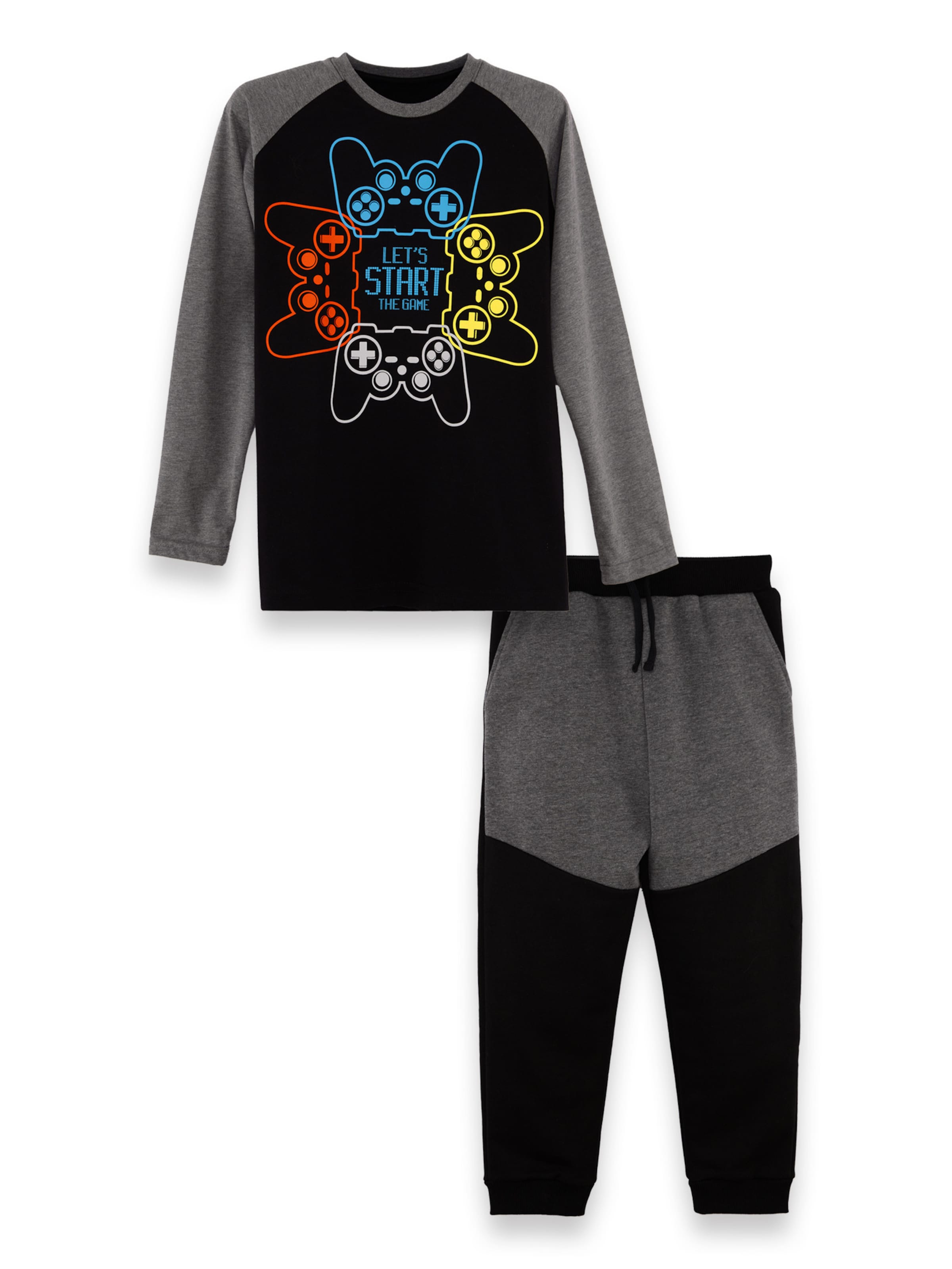 Denokids Shirt ' CFF-25S1-081 ' in Zwart: voorkant