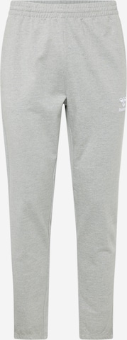 Hummel Tapered Sportbroek 'Go 2.0' in Grijs: voorkant