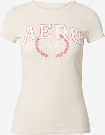 AÉROPOSTALE Shirt in Beige: voorkant