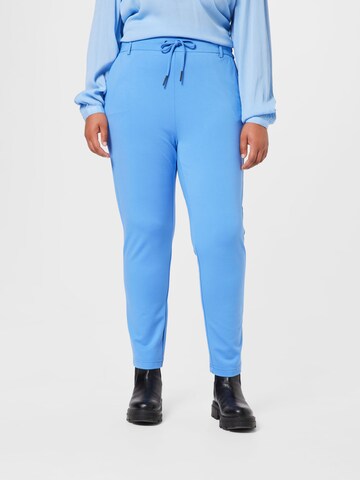 ONLY Carmakoma Regular Broek 'GOLDTRASH' in Blauw: voorkant