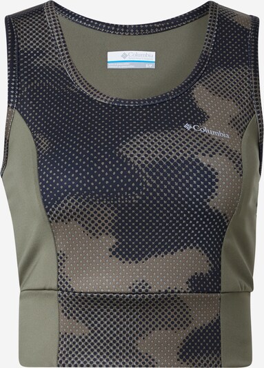 COLUMBIA Top 'Windgates II' in grau / khaki / schwarz, Produktansicht