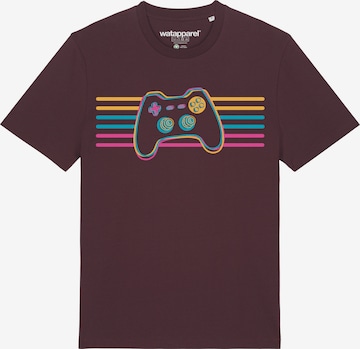 T-Shirt 'Retro Joystick' Watapparel en rouge : devant