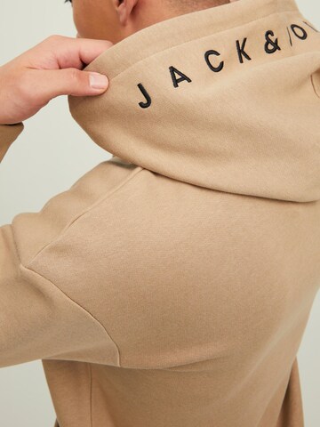 Sweat-shirt 'Star Roof' JACK & JONES en beige