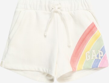 GAP Regular Trousers 'V-SP' in White: front