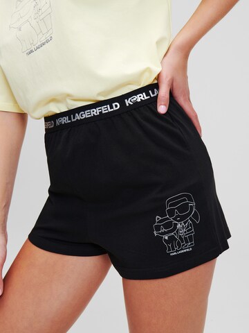 Karl Lagerfeld - Calções de pijama 'Ikonik' em amarelo