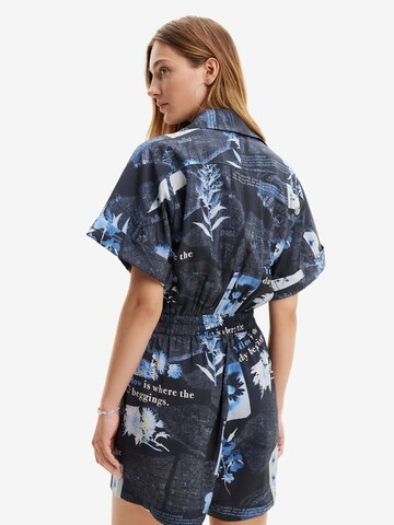 Desigual - Jumpsuit 'Map' en azul