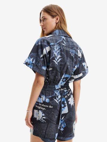 Tuta jumpsuit 'Map' di Desigual in blu