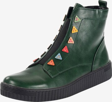 Palado Lace-Up Ankle Boots 'Talsi' in Green: front