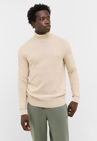 MUSTANG Sweatshirt 'Style Elgin' in Beige: front