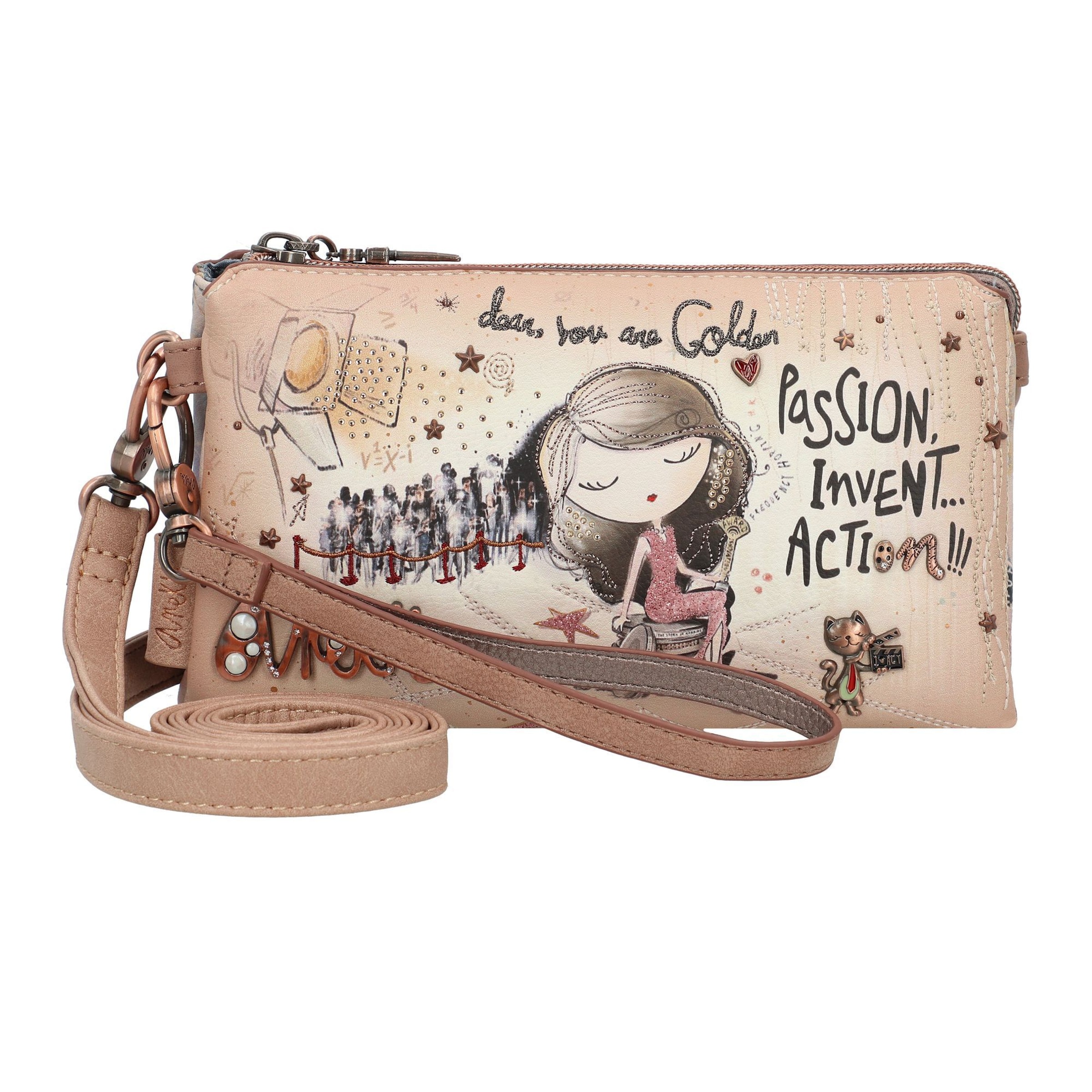 Anekke Crossbody Bag 'Hollywood' in Beige: front