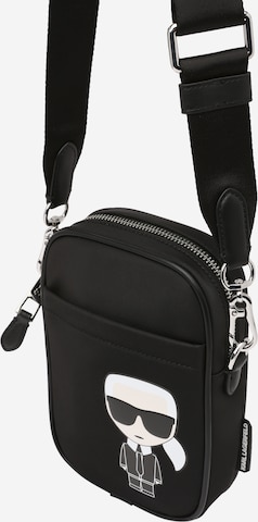 Karl Lagerfeld Crossbody Bag in Black: front