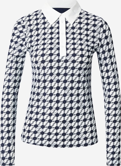 Marškinėliai iš Marc Cain, spalva – tamsiai mėlyna / balta, Prekių apžvalga