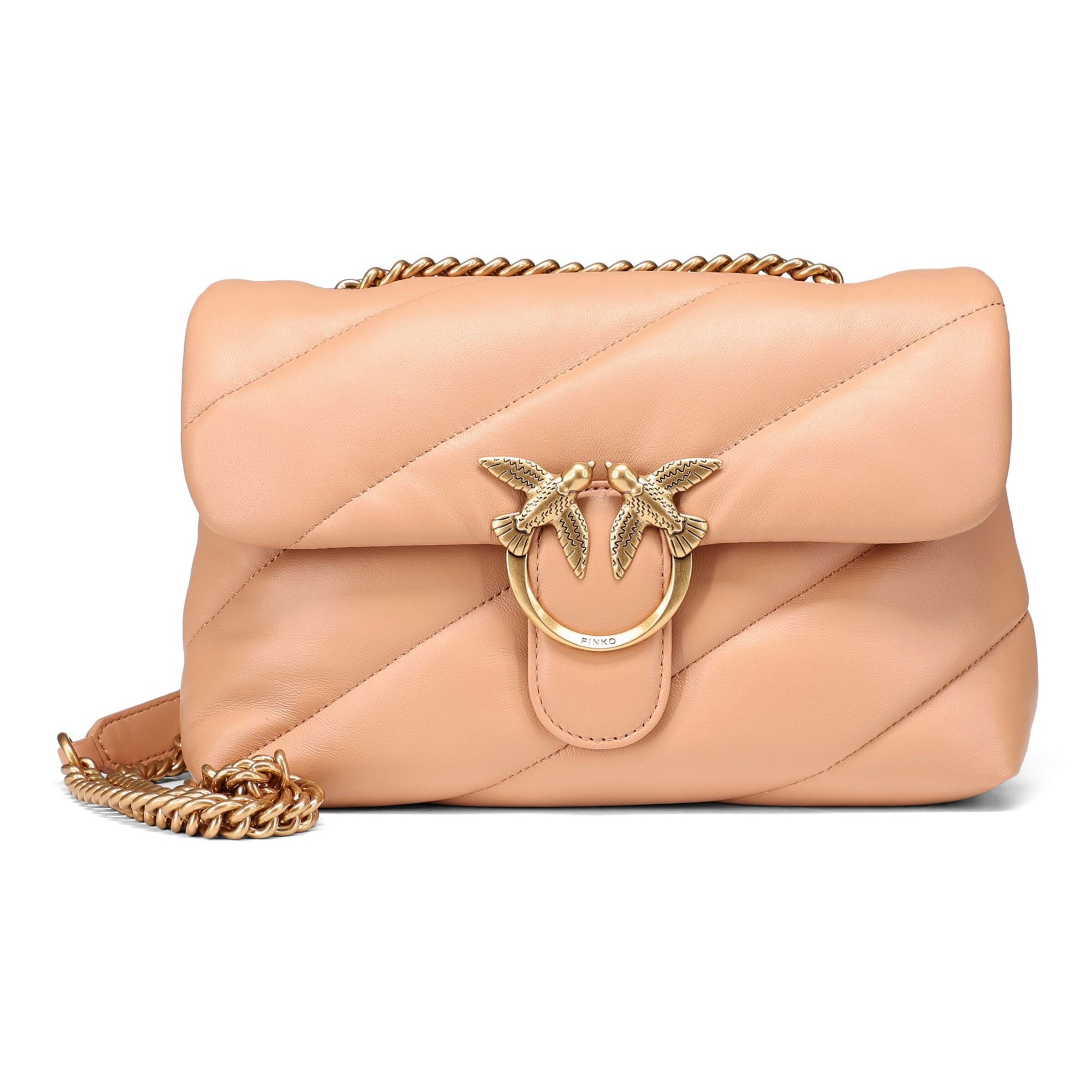 PINKO Schoudertas 'Love Classic' in de kleur Zalm roze, Productweergave