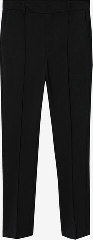 MANGO Slimfit Kalhoty s puky 'MALU' – černá: přední strana