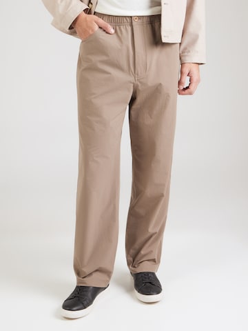 NORSE PROJECTS Lużny krój Spodnie 'Kvitfjell' w kolorze brązowy: przód