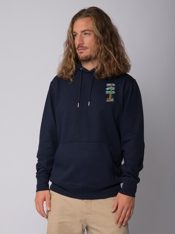 Watapparel Sweatshirt ' Adventure is everywhere ' in Blauw: voorkant