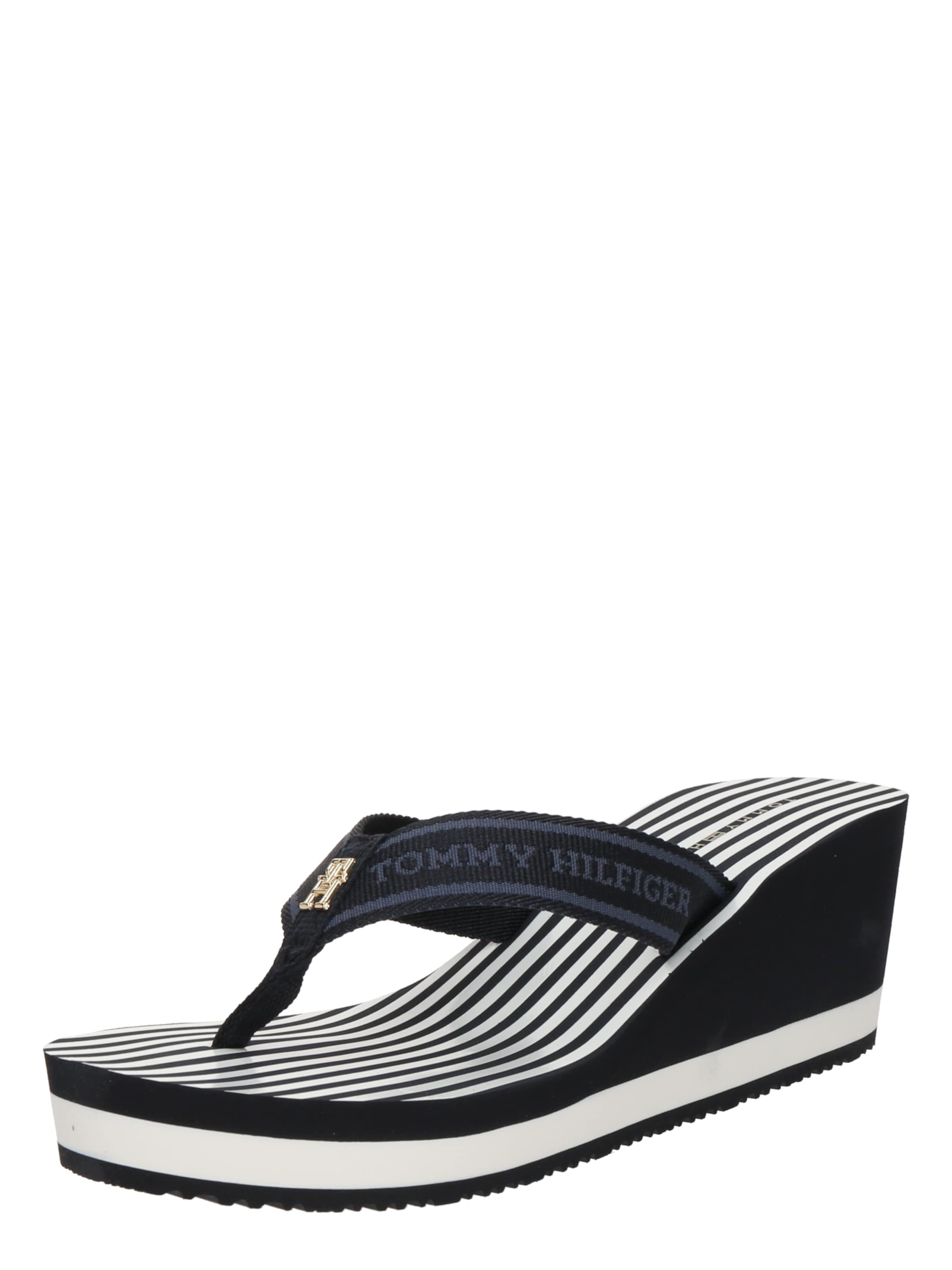 TOMMY HILFIGER Ujjelválasztó-pántos szandál - kék: elől