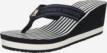 Tongs TOMMY HILFIGER en bleu : devant