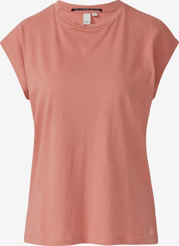 T-shirt QS en orange : devant