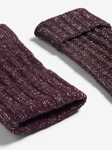 Lipsy - Luvas com dedos em roxo