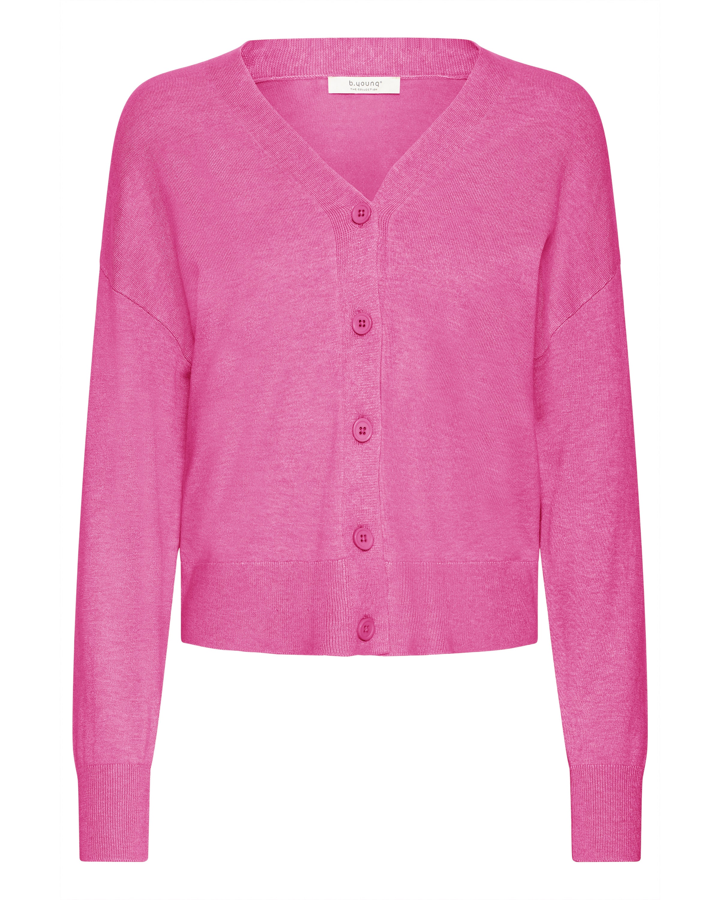 b.young Strickjacke 'BYMmorla' in Pink: Vorderseite