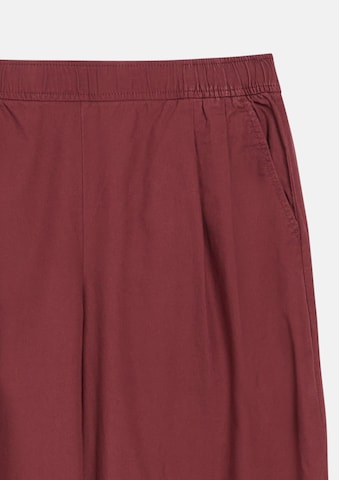 s.Oliver Wide leg Pleat-front trousers in Red
