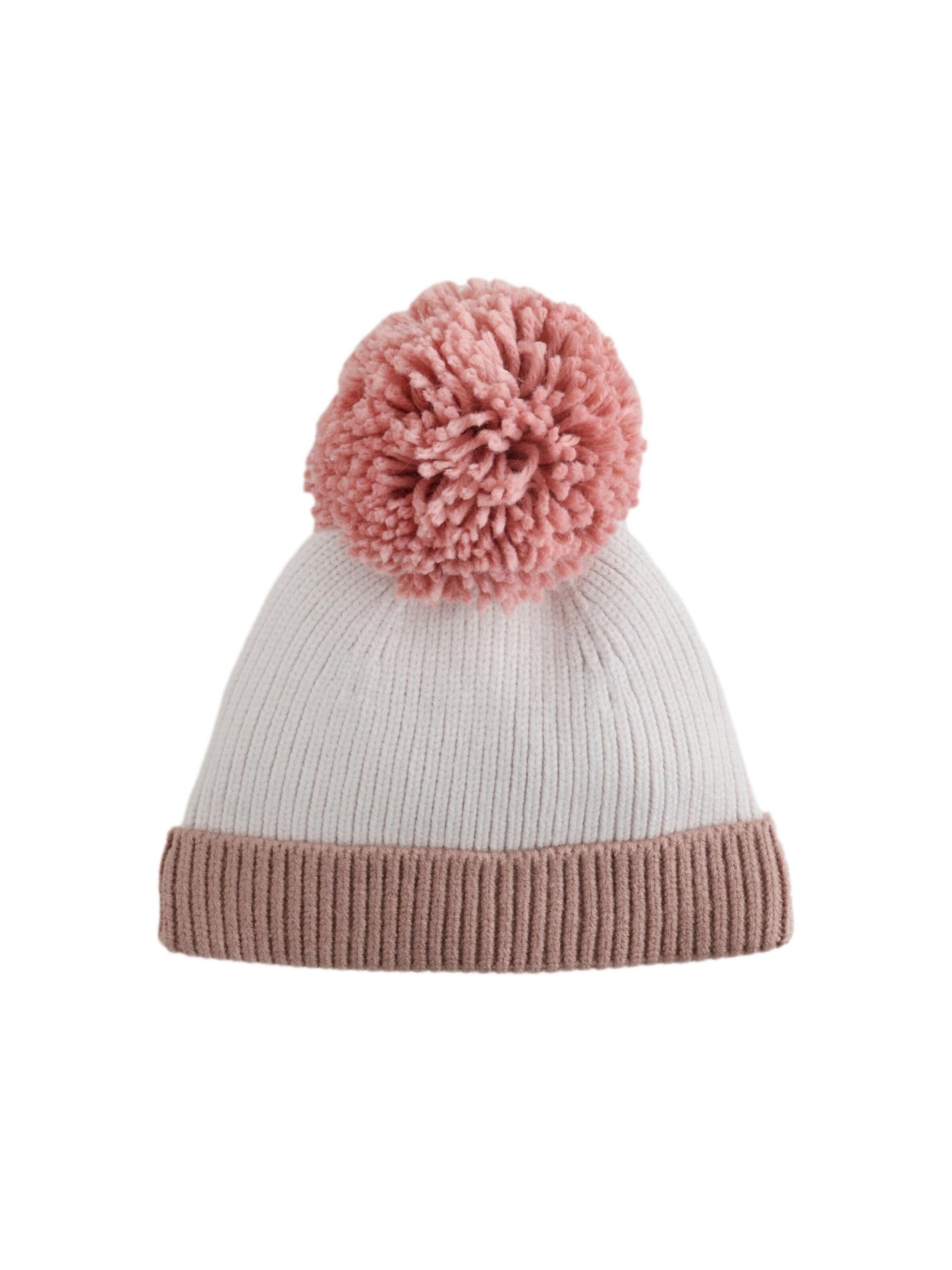 Next Beanie in White: front