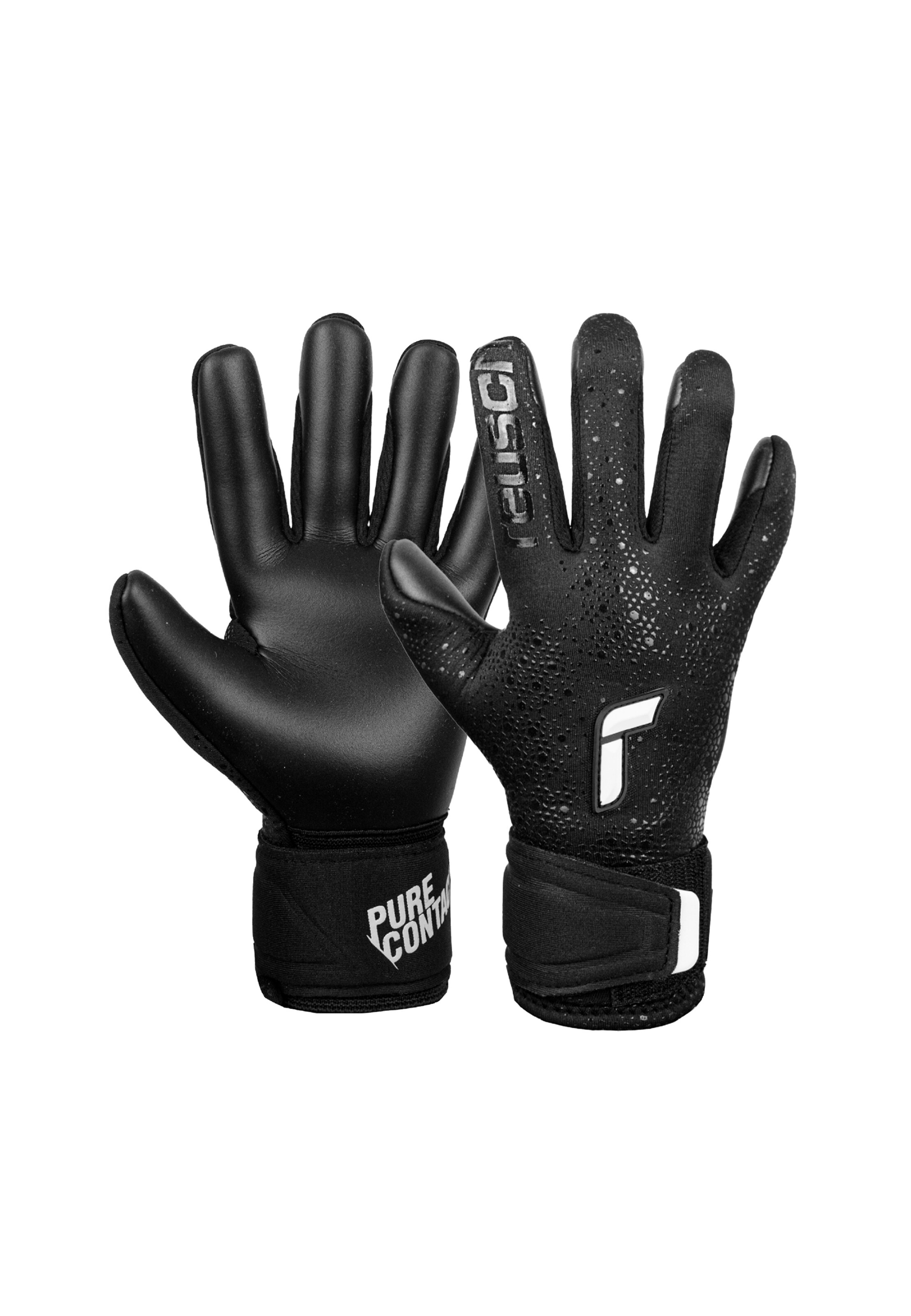 REUSCH Torwarthandschuhe 'Pure Contact Infinity Junior' in Schwarz: Vorderseite