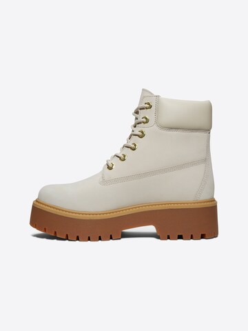 TIMBERLAND Lace-up bootie in White