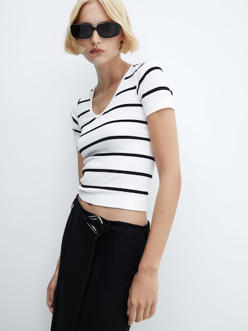 T-shirt 'JENNY' MANGO en blanc : devant