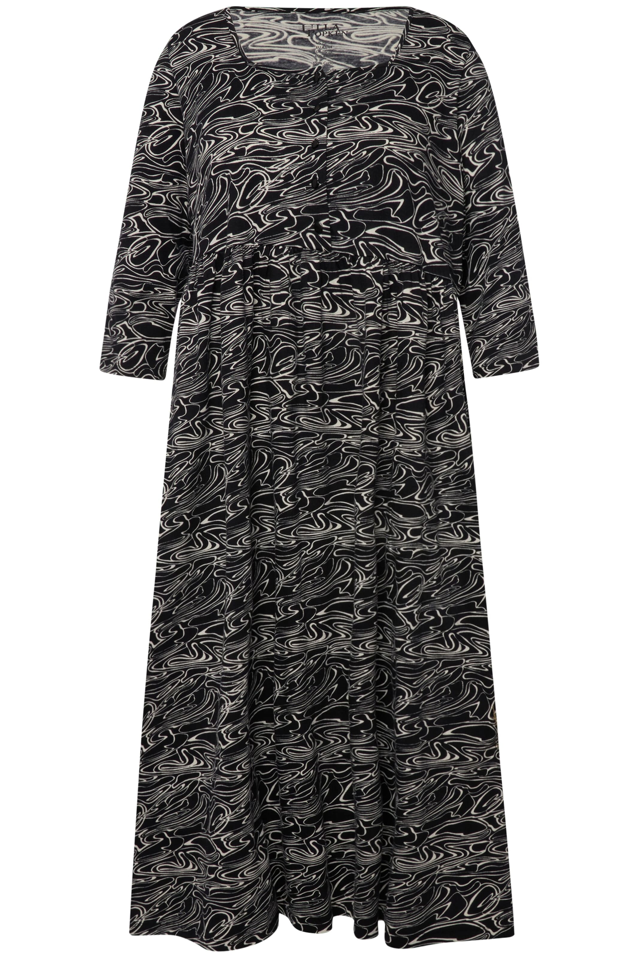 Ulla Popken Zomerjurk in Zwart: voorkant