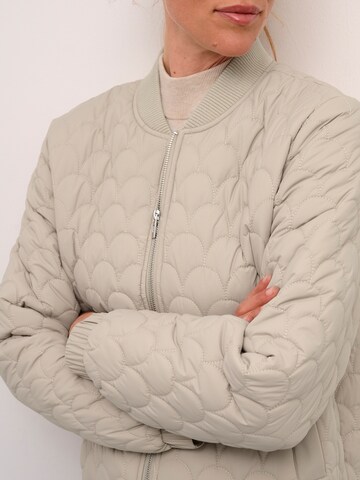 Cream Between-Season Jacket 'Burenna' in Grey