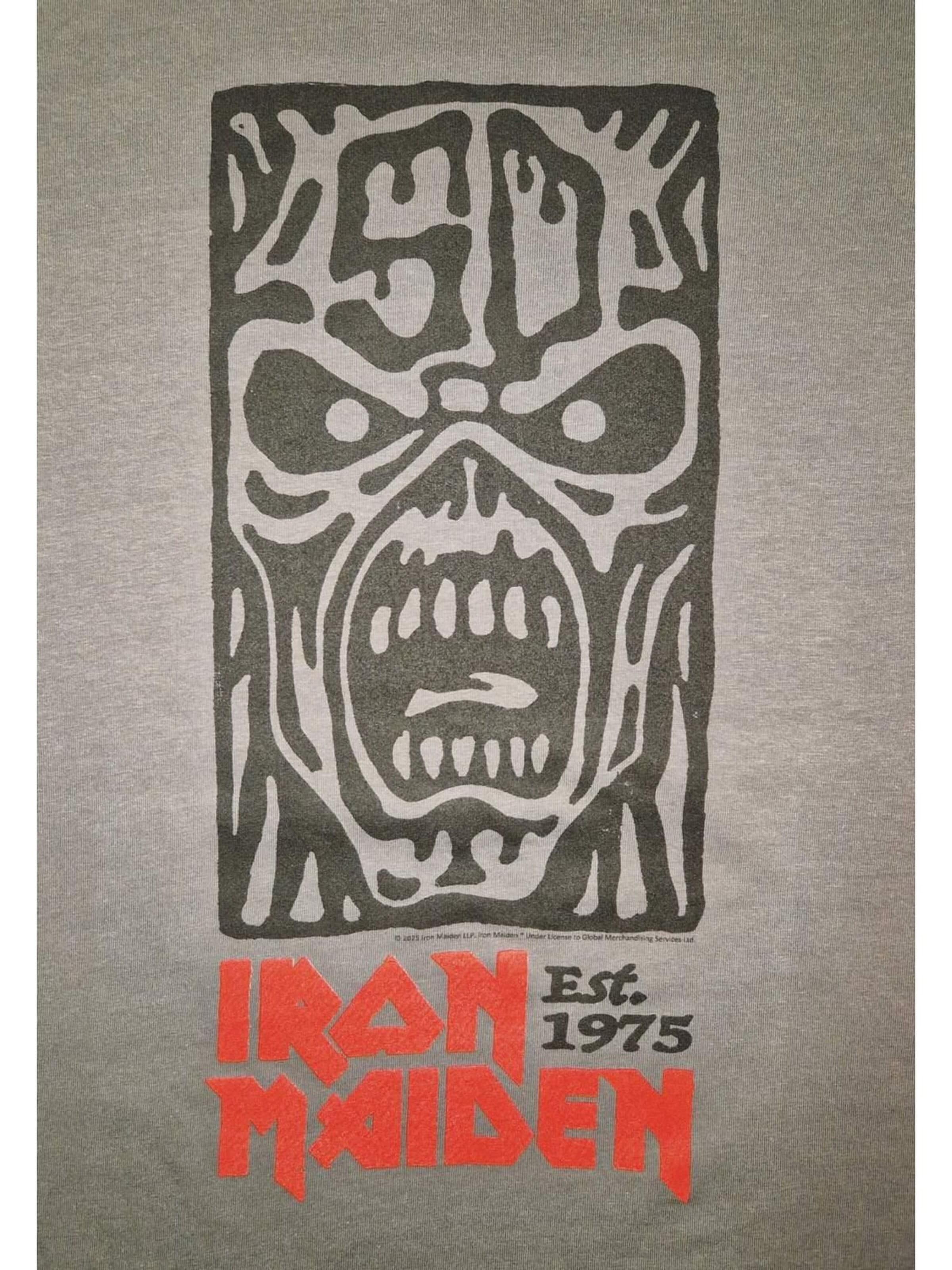 T-Shirt 'Iron Maiden STAMP LOGO T-Shirt' Iron Maiden en gris