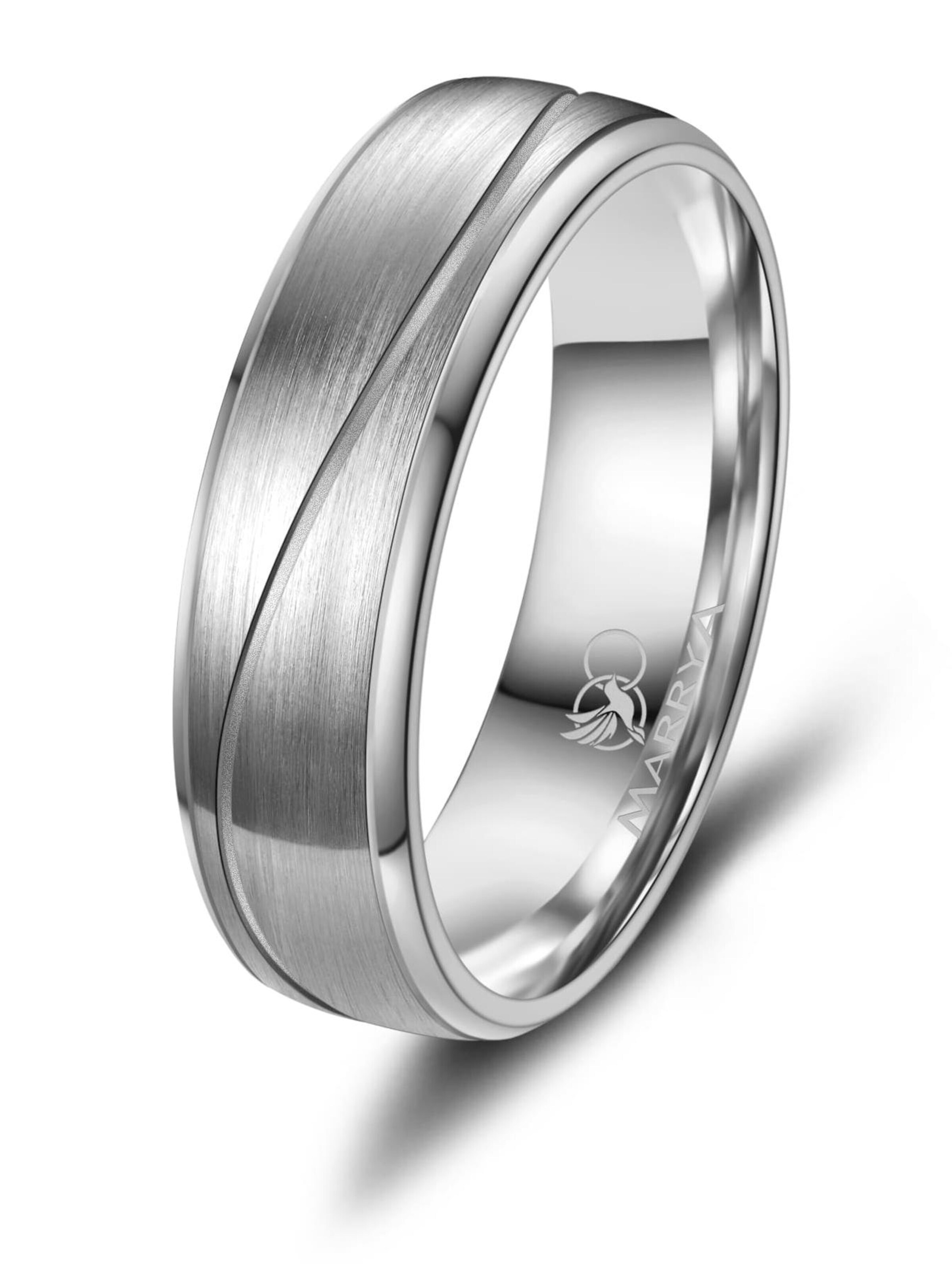 Anello 'MARRYA TI-49 Ehering aus Titan' di MARRYA in argento